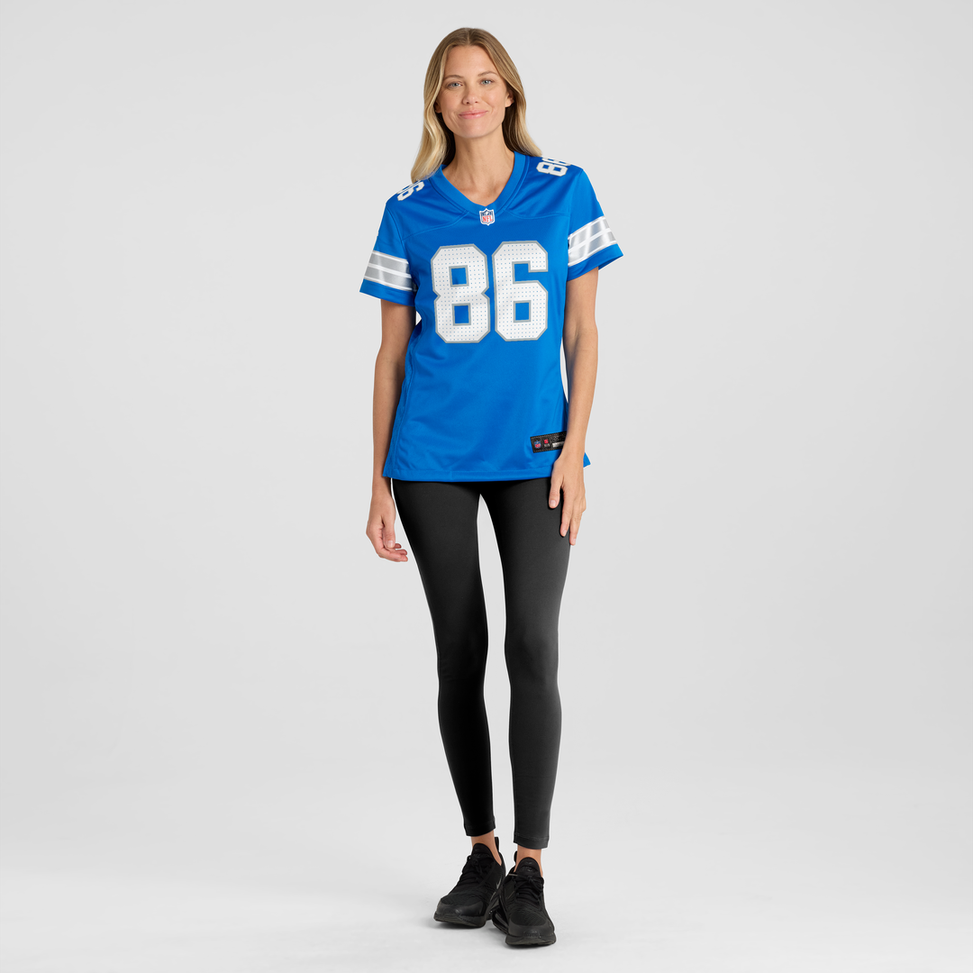 Anthony Firkser Detroit Lions Nike Women's Team Game Jersey - Blue Official NFL Team Apparel Football Fan Gear