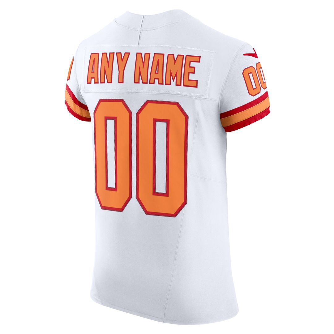 Tampa Bay Buccaneers Nike Vapor F.U.S.E. Custom Elite Jersey - White Official NFL Team Apparel Football Fan Gear