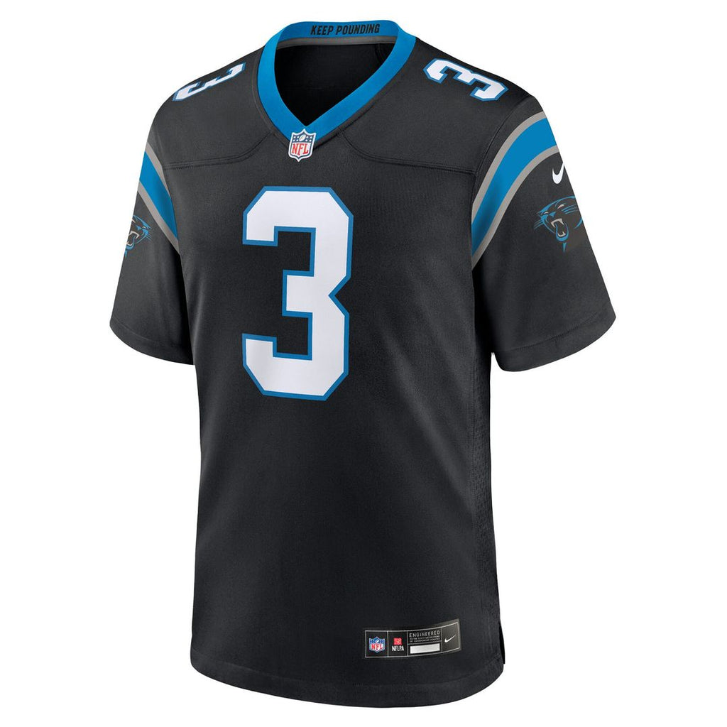 Princely Umanmielen Carolina Panthers Nike Team Game Jersey - Black Official NFL Team Apparel Football Fan Gear