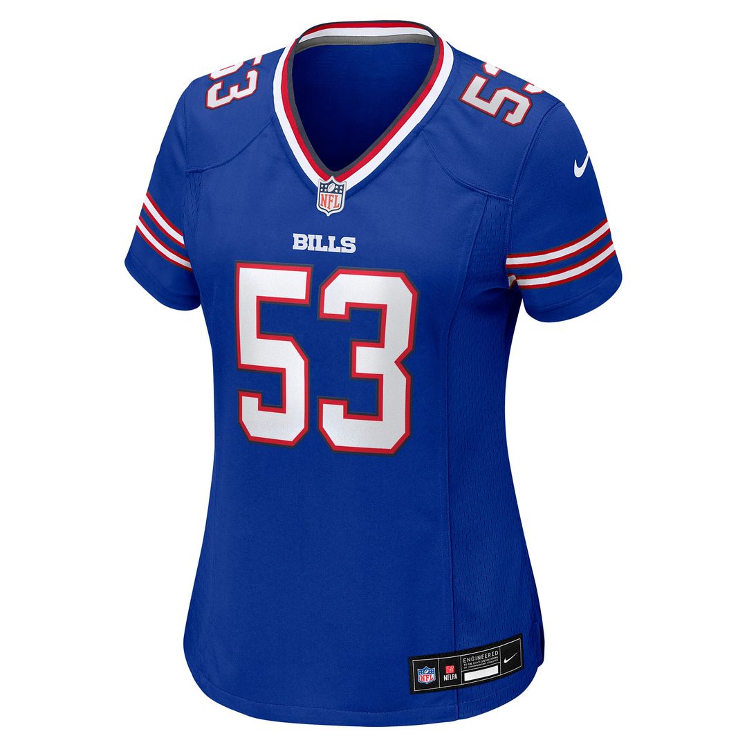 Lloyd Cushenberry III Buffalo Bills Nike Women's Team Game Jersey - Royal Official NFL Team Apparel Football Fan Gear