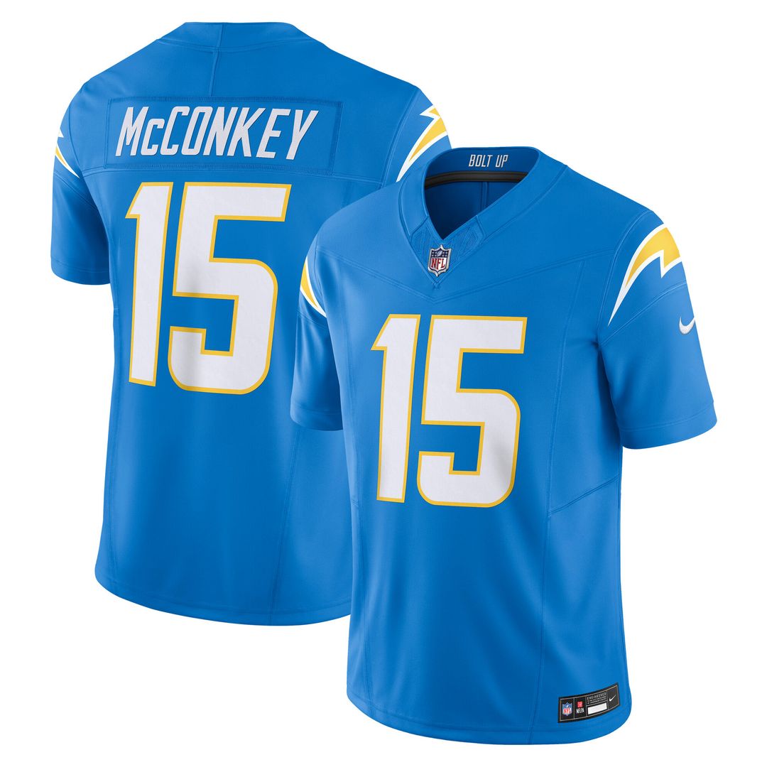 Ladd McConkey Los Angeles Chargers Nike Team Vapor F.U.S.E. Limited Jersey - Powder Blue Official NFL Team Apparel Football Fan Gear