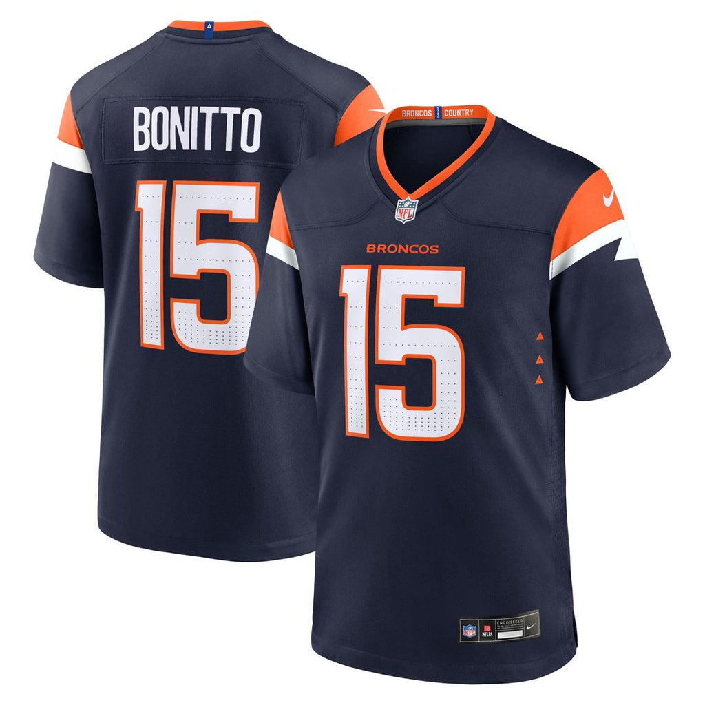 Nik Bonitto Denver Broncos Nike Alternate Game Jersey - Navy Official NFL Team Apparel Football Fan Gear