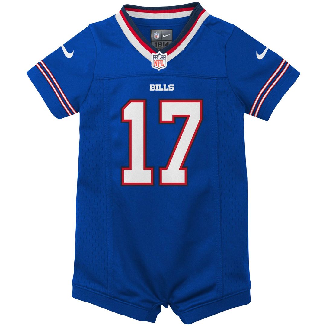 Josh Allen Buffalo Bills Nike Newborn & Infant Romper Jersey - Royal Official NFL Team Apparel Football Fan Gear