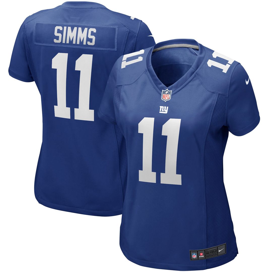 Phil Simms New York Giants Nike Women's Game Retired Player Jersey - Royal Official NFL Team Apparel Football Fan Gear