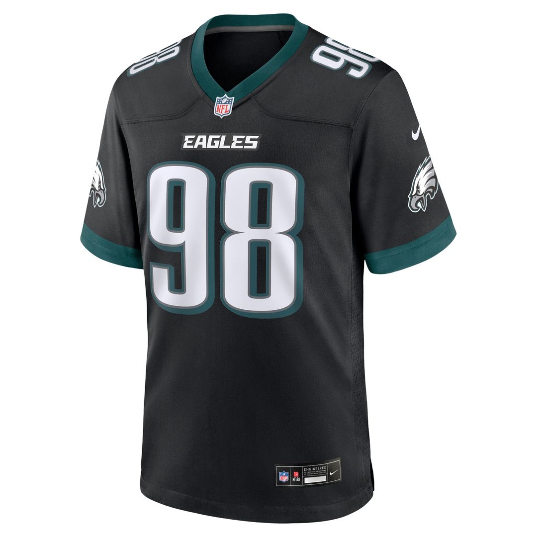 Jalen Carter Philadelphia Eagles Nike Team Game Jersey - Midnight Green Official NFL Team Apparel Football Fan Gear