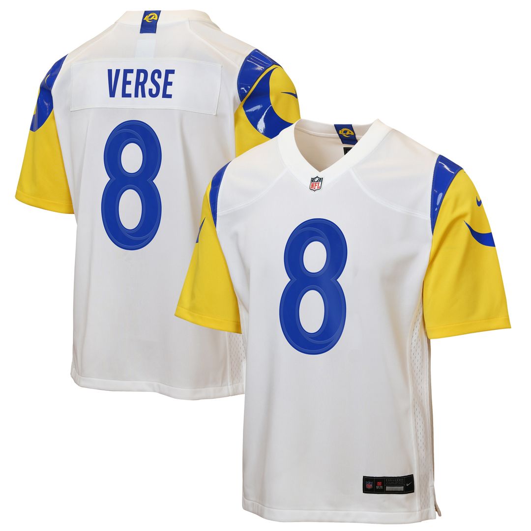 Jared Verse Los Angeles Rams Nike Youth Game Jersey - White Official NFL Team Apparel Football Fan Gear