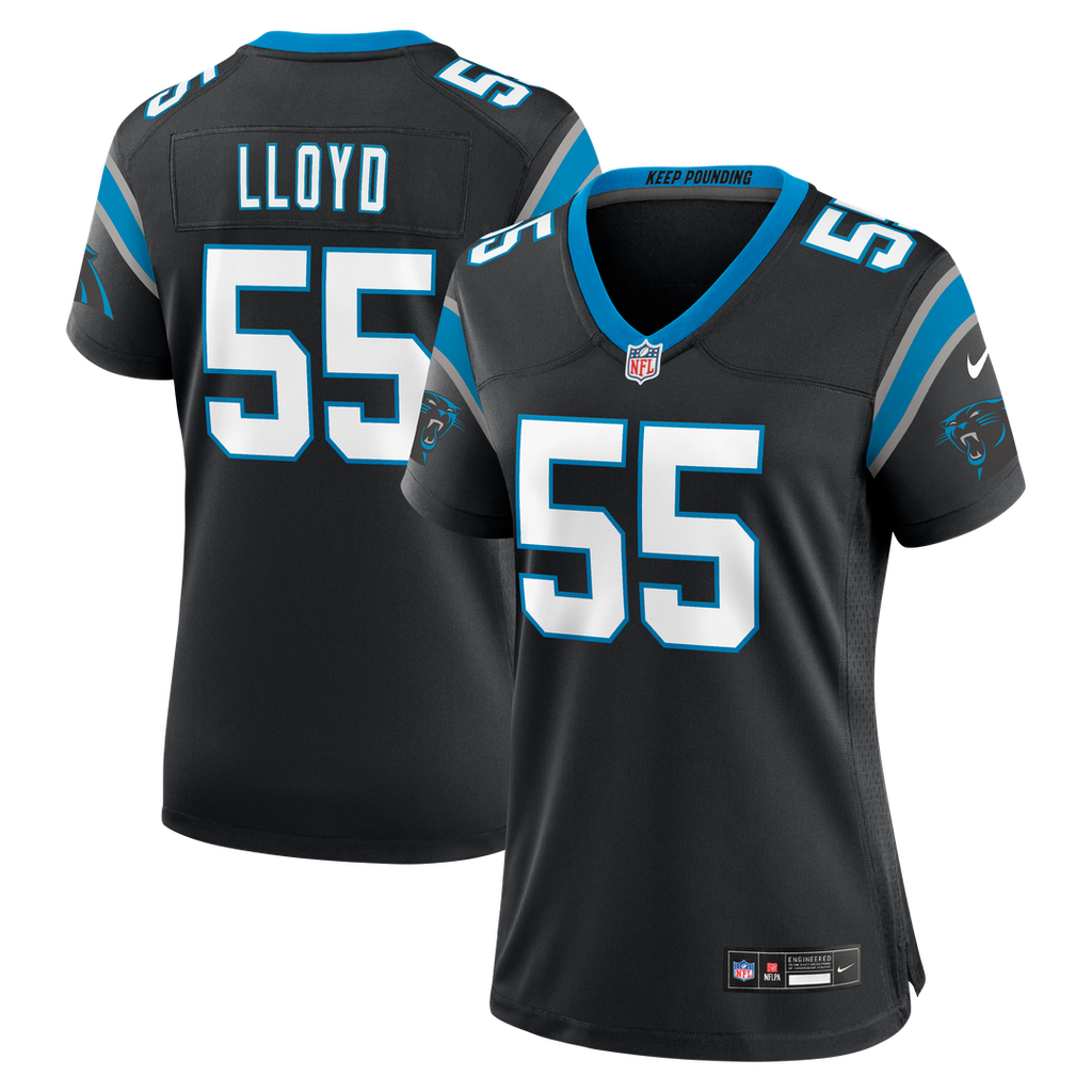 Devin Lloyd Carolina Panthers Nike Women's Team Game Jersey - Black Official NFL Team Apparel Football Fan Gear