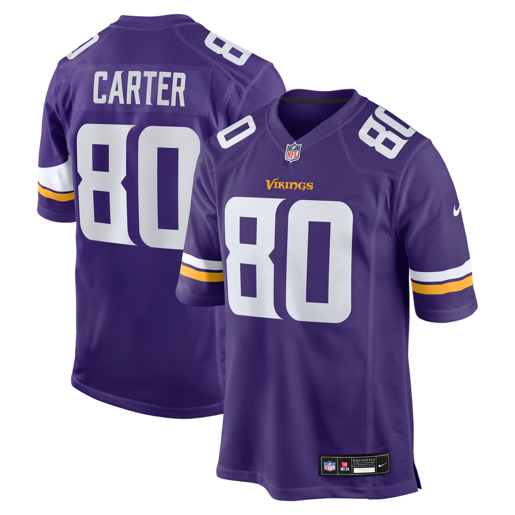 Cris Carter Minnesota Vikings Nike Game Retired Player Jersey - Purple Official NFL Team Apparel Football Fan Gear