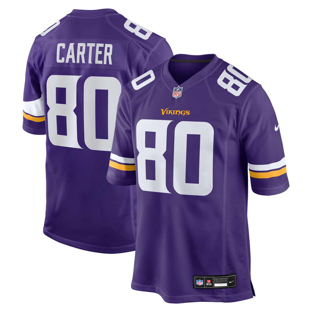 Cris Carter Minnesota Vikings Nike Game Retired Player Jersey - Purple Official NFL Team Apparel Football Fan Gear