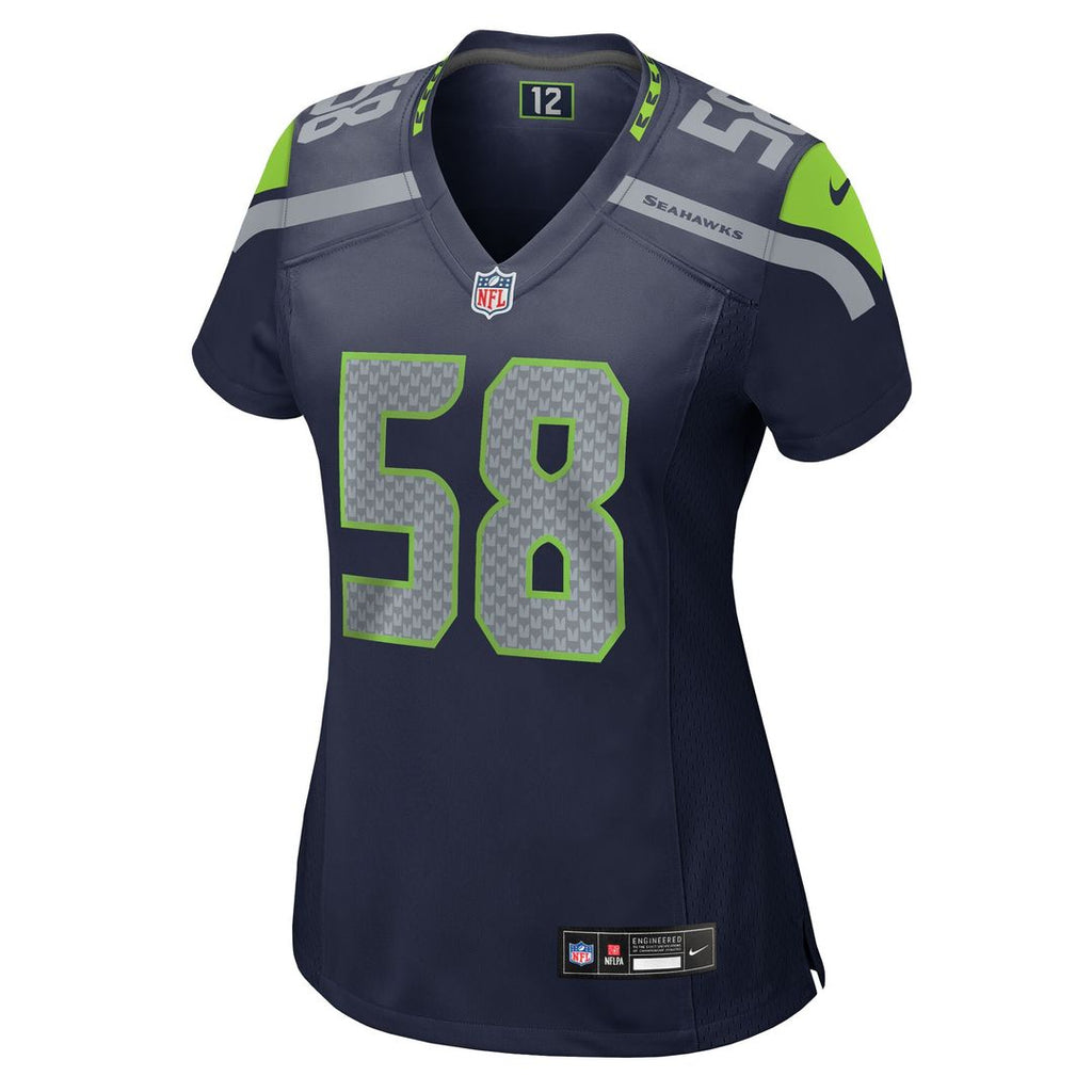 Derick Hall Seattle Seahawks Nike Women's Team Game Jersey - College Navy Official NFL Team Apparel Football Fan Gear