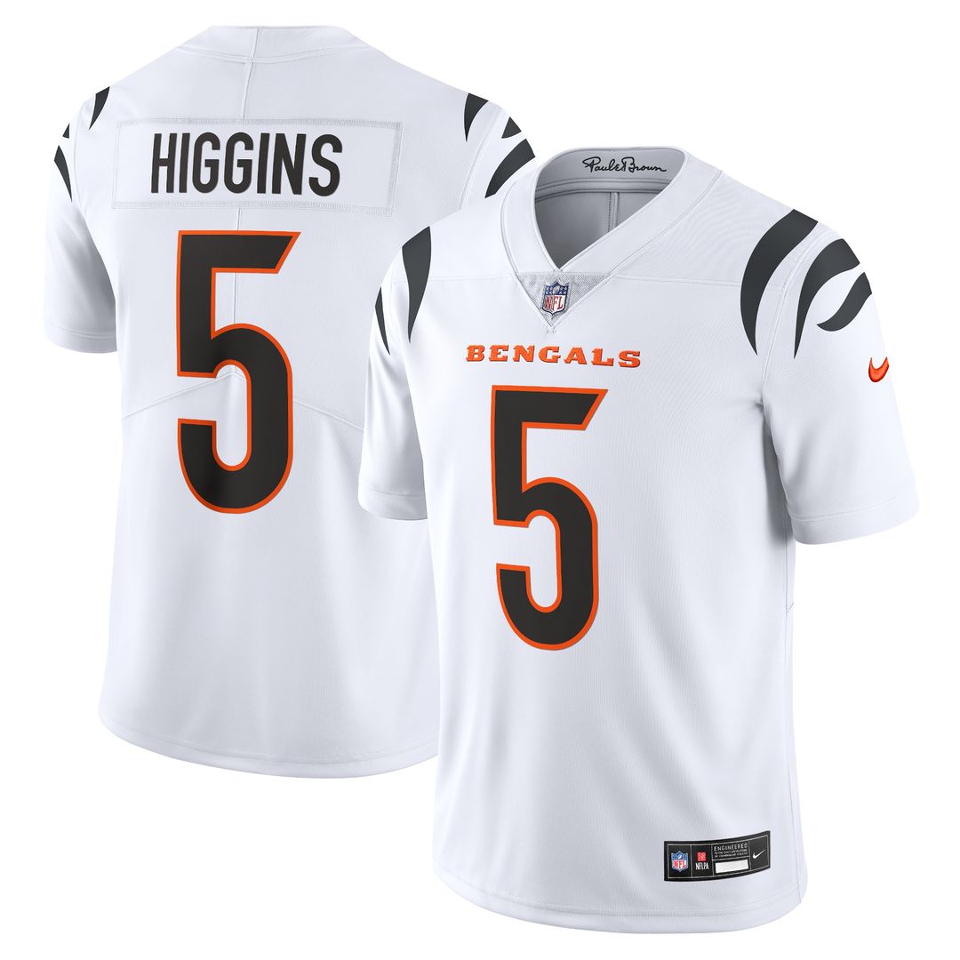 Tee Higgins Cincinnati Bengals Nike Vapor Untouchable Limited Jersey - White Official NFL Team Apparel Football Fan Gear