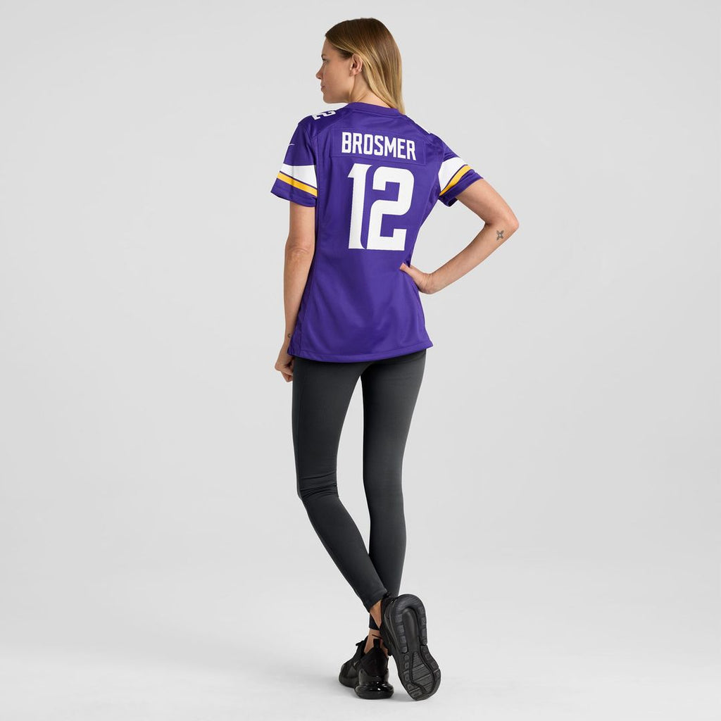 Max Brosmer Minnesota Vikings Nike Women's Team Game Jersey - Purple Official NFL Team Apparel Football Fan Gear