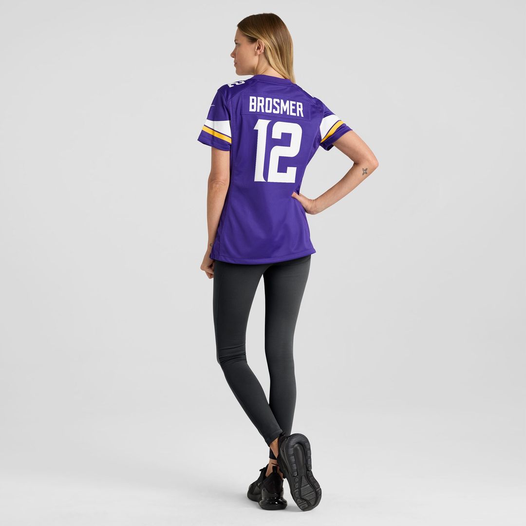 Max Brosmer Minnesota Vikings Nike Women's Team Game Jersey - Purple Official NFL Team Apparel Football Fan Gear
