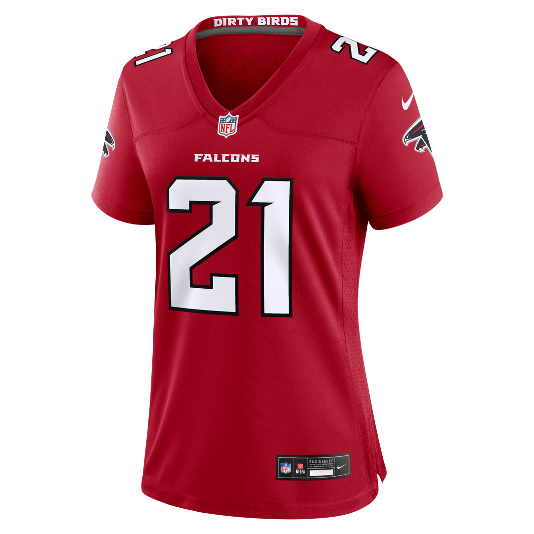 Deion Sanders Atlanta Falcons Nike Women's Retired Player Game Jersey - Red Official NFL Team Apparel Football Fan Gear
