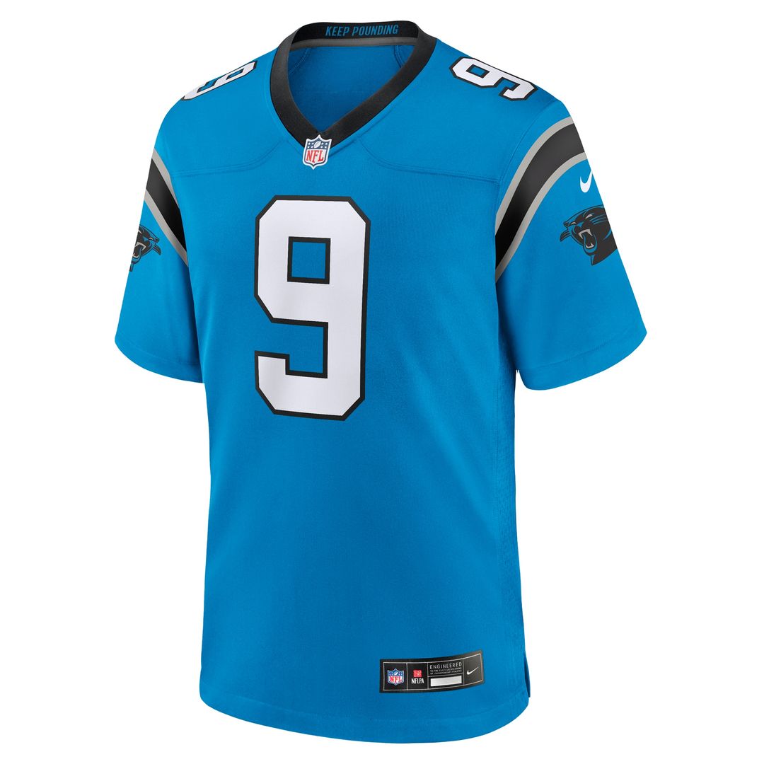 Bryce Young Carolina Panthers Nike Alternate Game Jersey - Blue Official NFL Team Apparel Football Fan Gear
