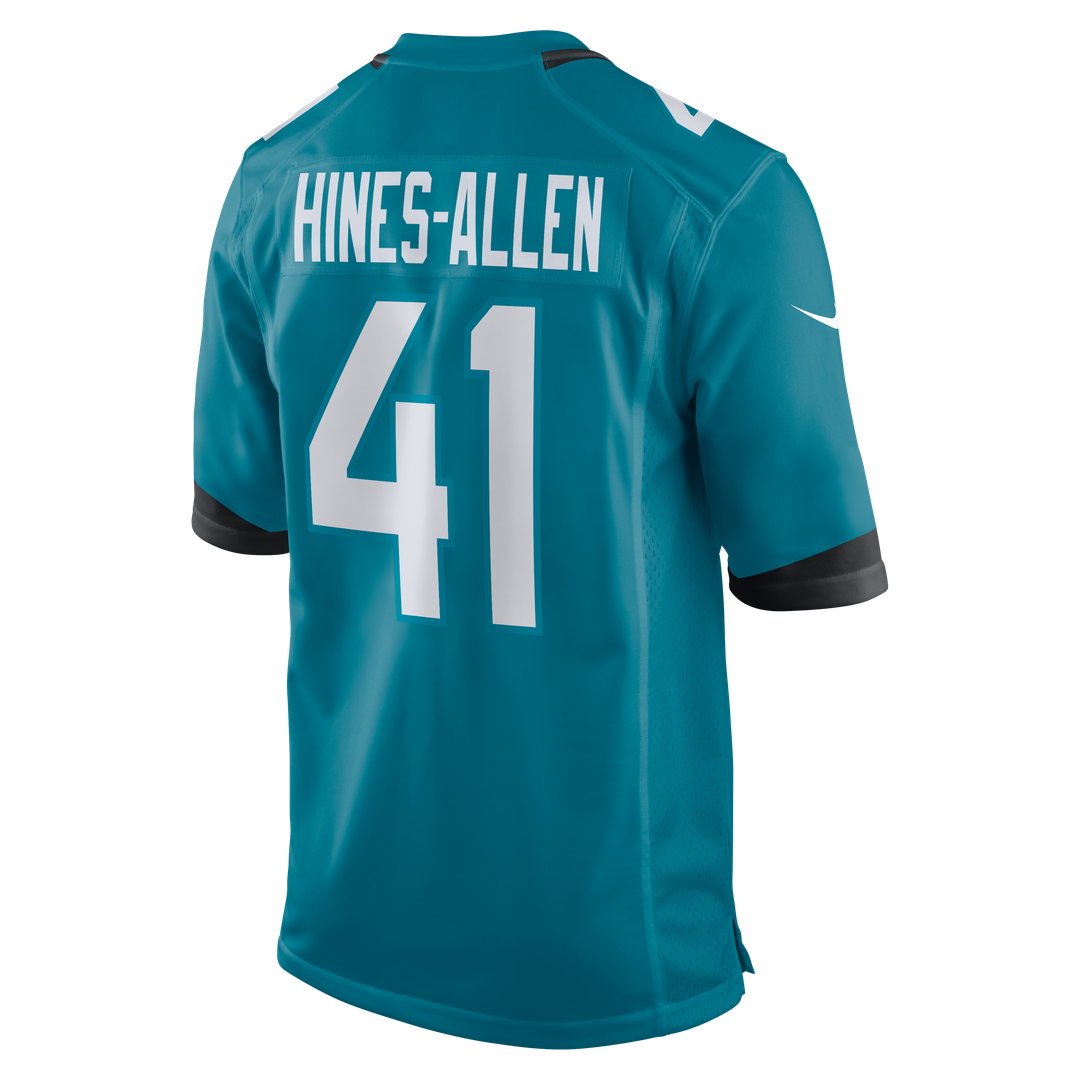 Josh Hines-Allen Jacksonville Jaguars Nike Player Game Jersey - Teal Official NFL Team Apparel Football Fan Gear