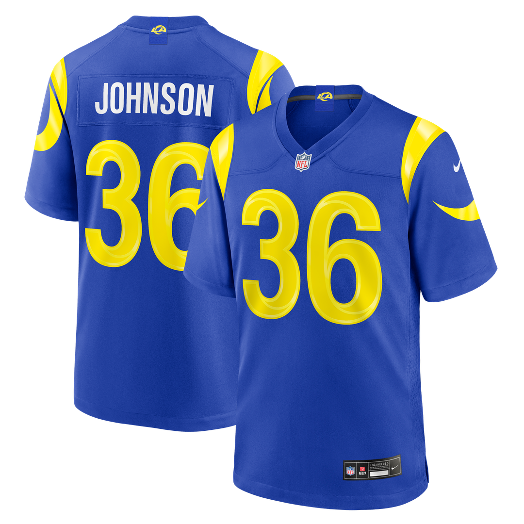Alex Johnson Los Angeles Rams Nike Team Game Jersey - Royal Official NFL Team Apparel Football Fan Gear