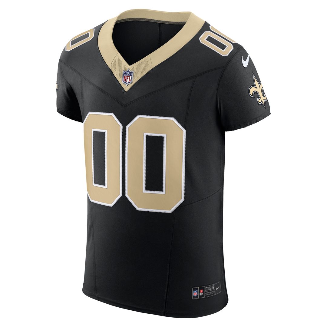 New Orleans Saints Nike Vapor F.U.S.E. Elite Custom Jersey - Black Official NFL Team Apparel Football Fan Gear