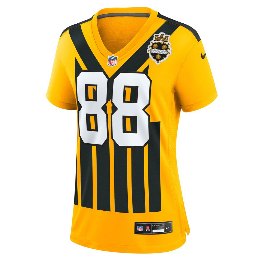Pat Freiermuth Pittsburgh Steelers Nike Women's Alternate 1933 Throwback Game Jersey - Gold Official NFL Team Apparel Football Fan Gear