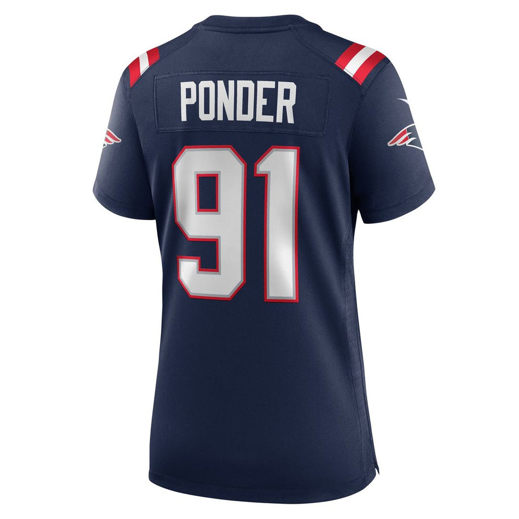 Elijah Ponder New England Patriots Nike Women's Team Game Jersey - Navy Official NFL Team Apparel Football Fan Gear