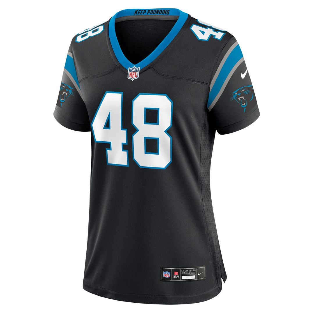 Thomas Incoom Carolina Panthers Nike Women's Team Game Jersey - Black Official NFL Team Apparel Football Fan Gear