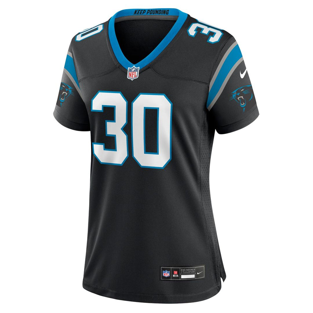 Chuba Hubbard Carolina Panthers Nike Women's Team Game Jersey - Black Official NFL Team Apparel Football Fan Gear
