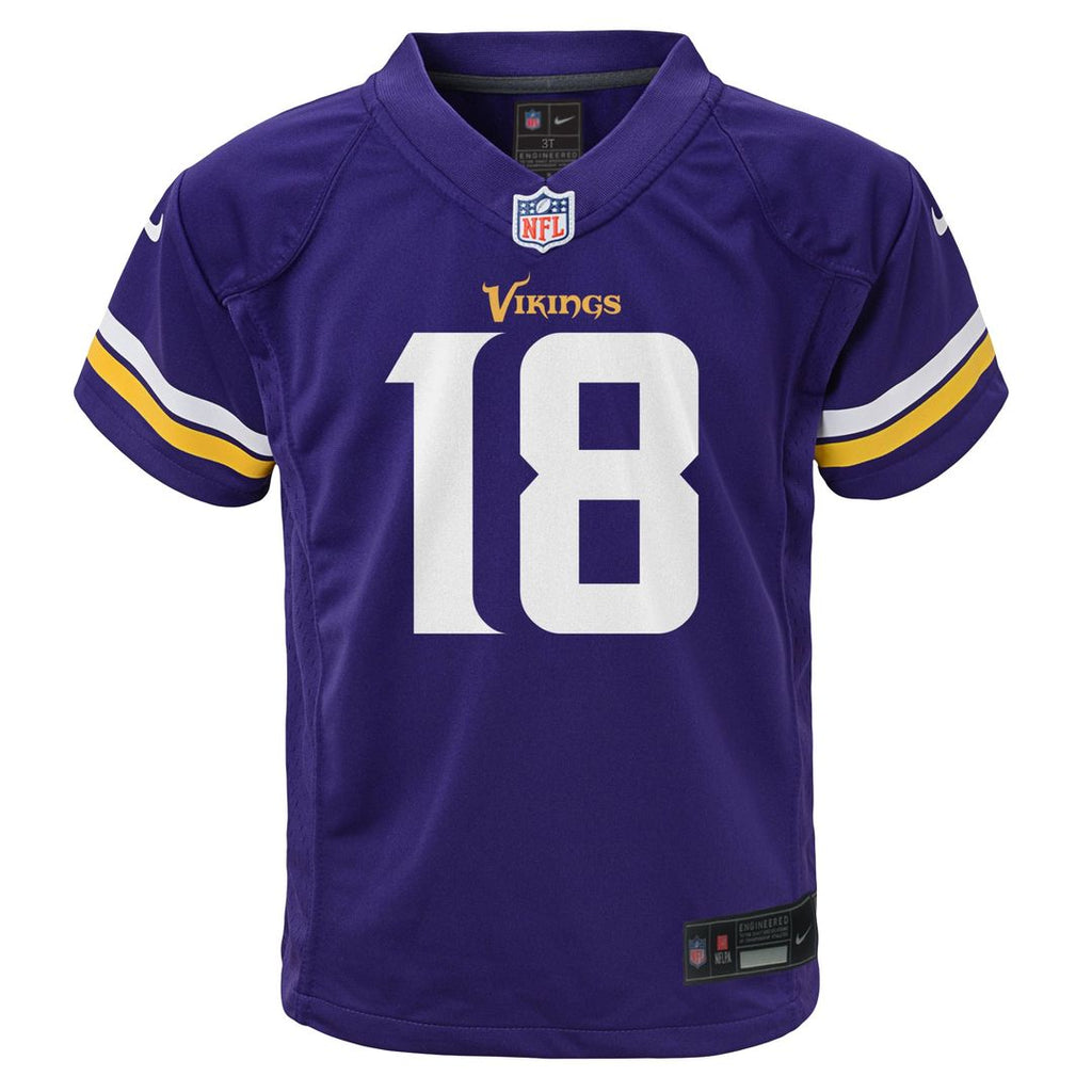 Justin Jefferson Minnesota Vikings Nike Toddler Game Jersey - Purple Official NFL Team Apparel Football Fan Gear