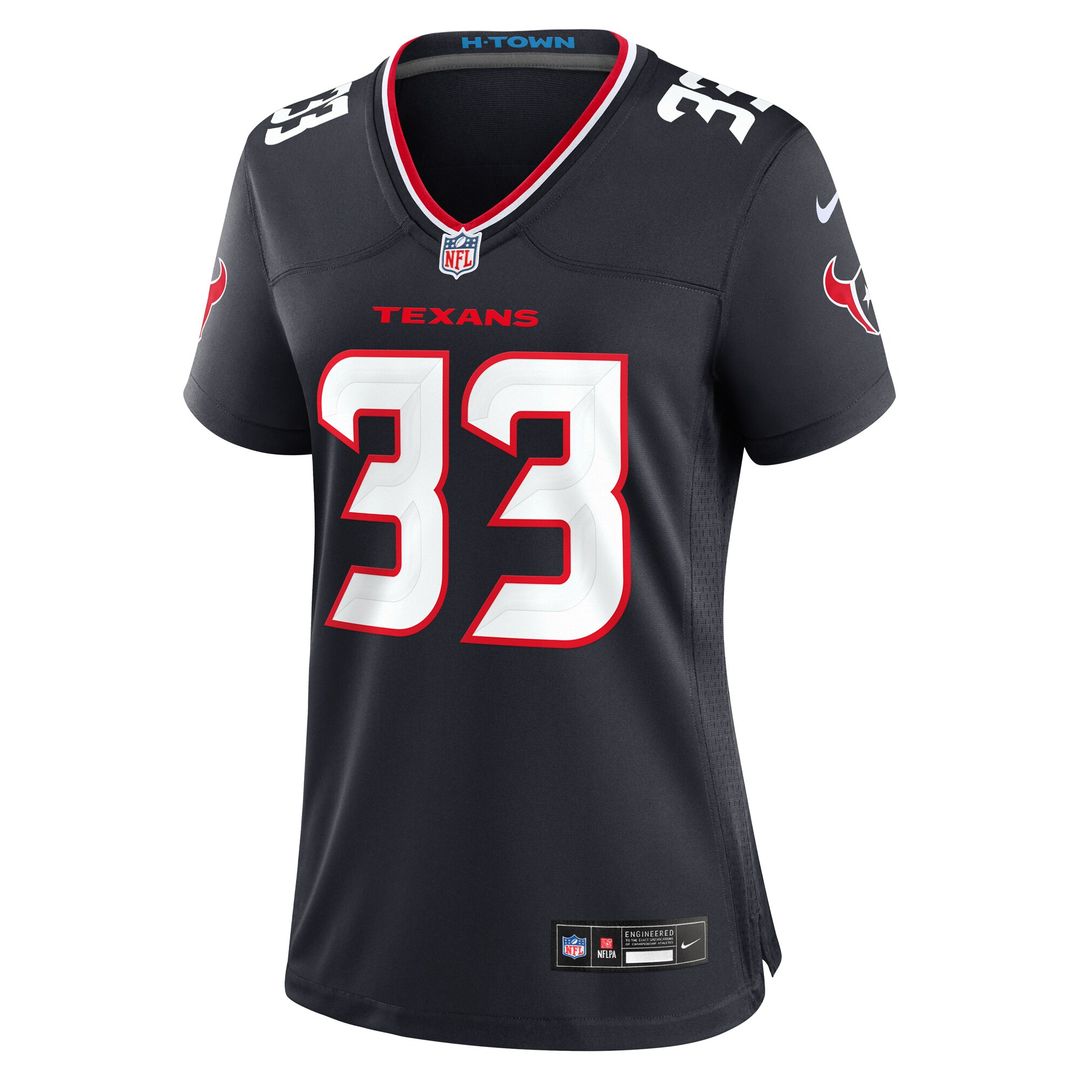 Dare Ogunbowale Houston Texans Nike Women's Team Game Jersey - Navy Official NFL Team Apparel Football Fan Gear