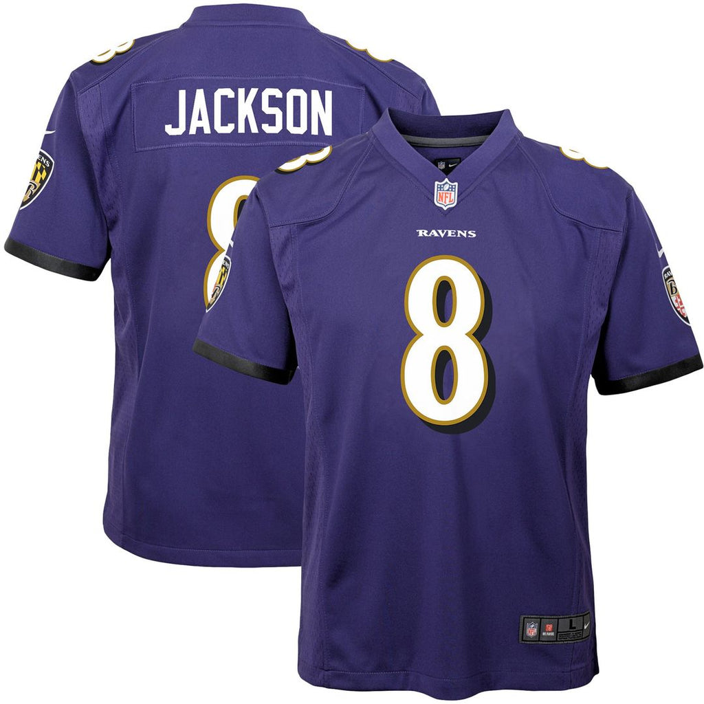 Lamar Jackson Baltimore Ravens Nike Youth Game Jersey - Purple Official NFL Team Apparel Football Fan Gear