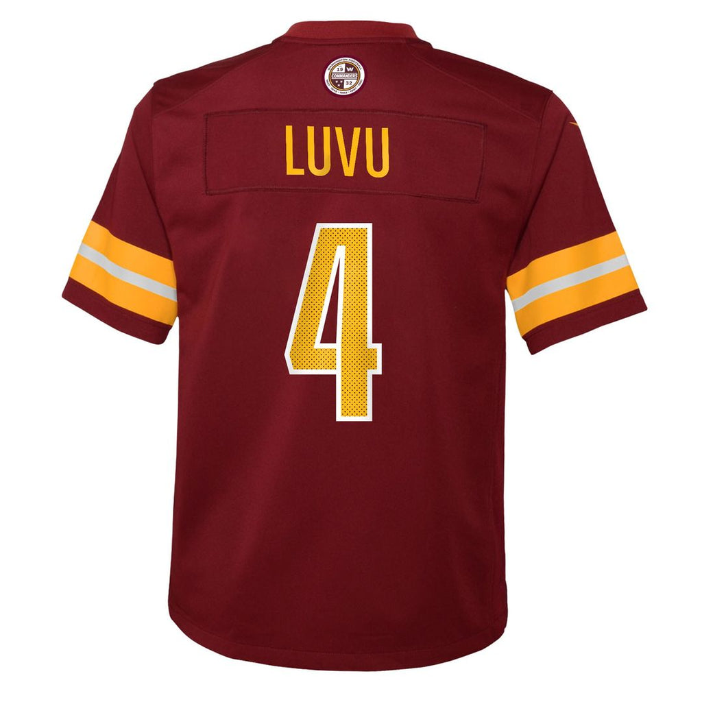 Frankie Luvu Washington Commanders Nike Youth Team Game Jersey - Burgundy Official NFL Team Apparel Football Fan Gear