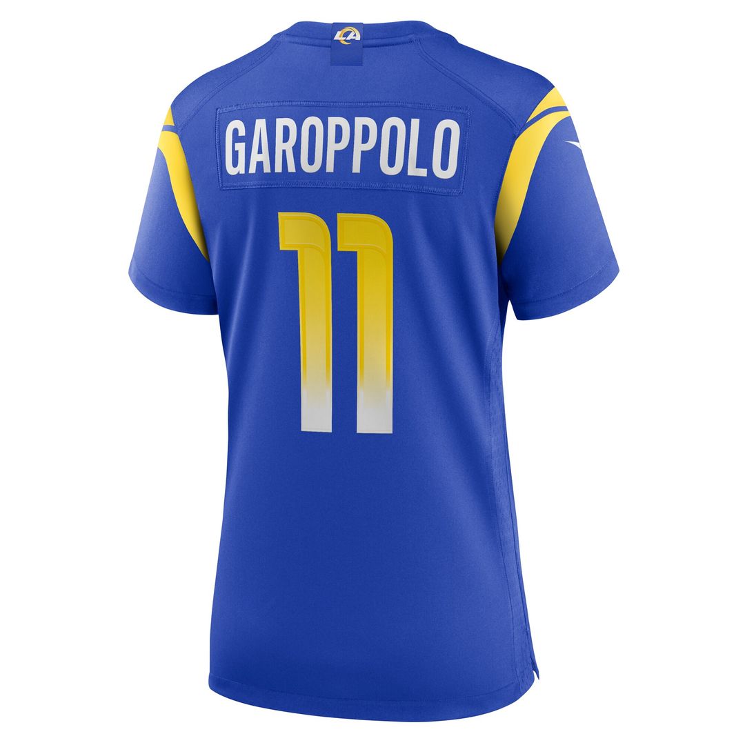 Jimmy Garoppolo Los Angeles Rams Nike Women's Team Game Jersey - Royal Official NFL Team Apparel Football Fan Gear