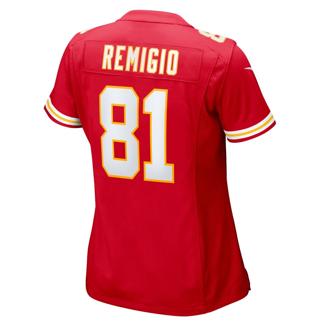 Nikko Remigio Kansas City Chiefs Nike Women's Team Game Jersey - Red Official NFL Team Apparel Football Fan Gear