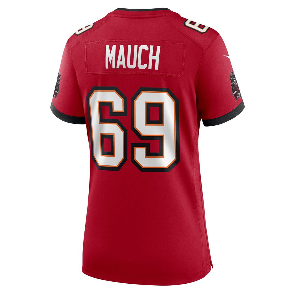 Cody Mauch Tampa Bay Buccaneers Nike Women's Game Jersey - Red Official NFL Team Apparel Football Fan Gear