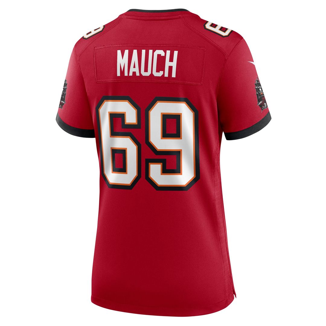 Cody Mauch Tampa Bay Buccaneers Nike Women's Game Jersey - Red Official NFL Team Apparel Football Fan Gear