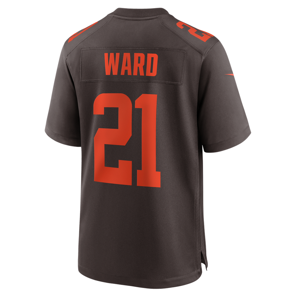 Denzel Ward Cleveland Browns Nike Alpha Dawg Game Jersey - Brown Official NFL Team Apparel Football Fan Gear