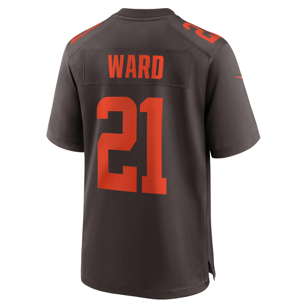 Denzel Ward Cleveland Browns Nike Alpha Dawg Game Jersey - Brown Official NFL Team Apparel Football Fan Gear