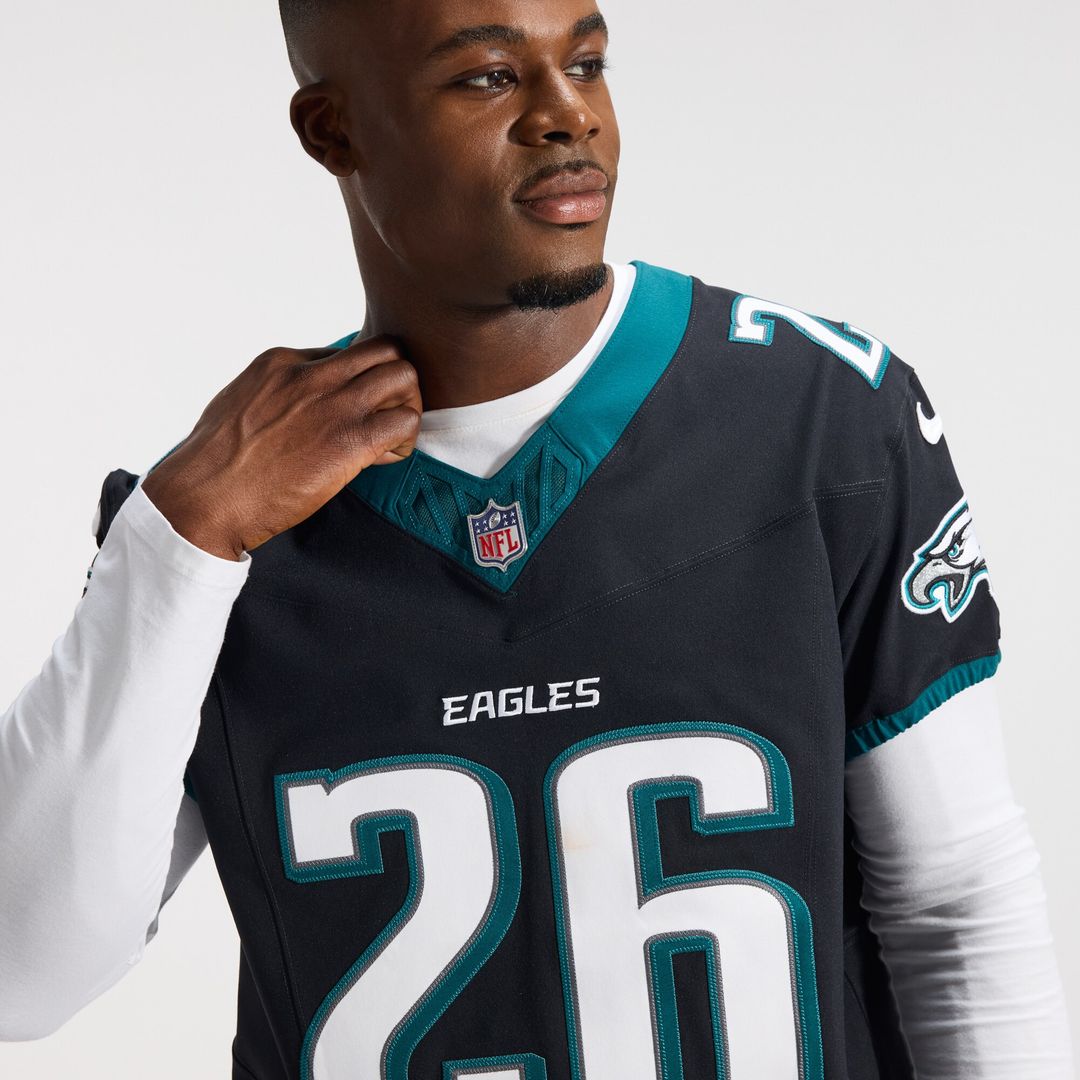 Saquon Barkley Philadelphia Eagles Nike Alternate Vapor F.U.S.E. Elite Jersey - Black Official NFL Team Apparel Football Fan Gear