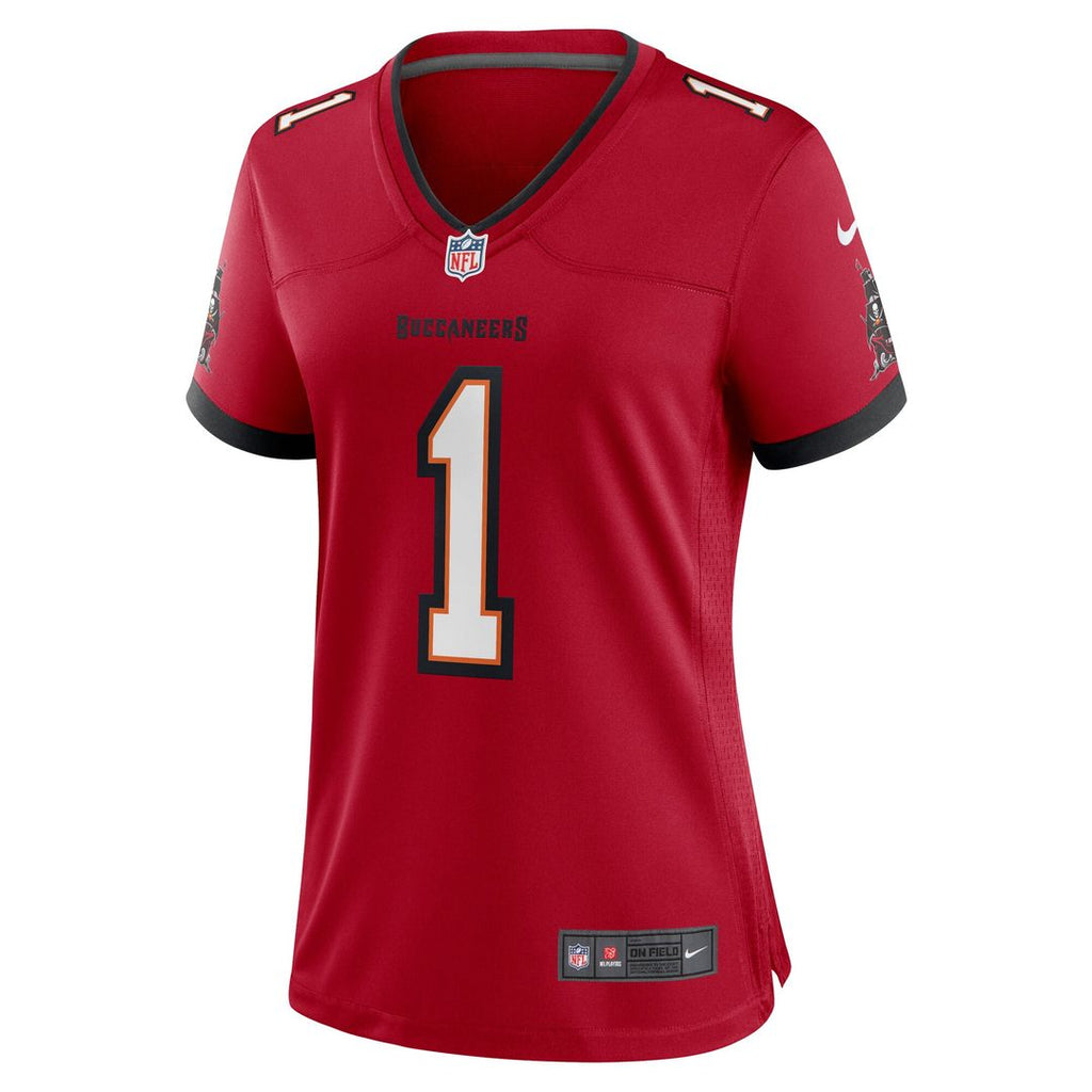 Number 1 Mom Tampa Bay Buccaneers Nike Women's Game Jersey - Red Official NFL Team Apparel Football Fan Gear