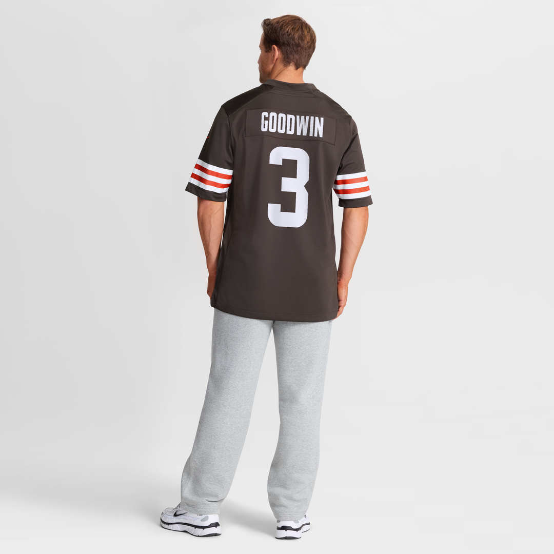 Marquise Goodwin Cleveland Browns Nike Team Game Jersey - Brown Official NFL Team Apparel Football Fan Gear