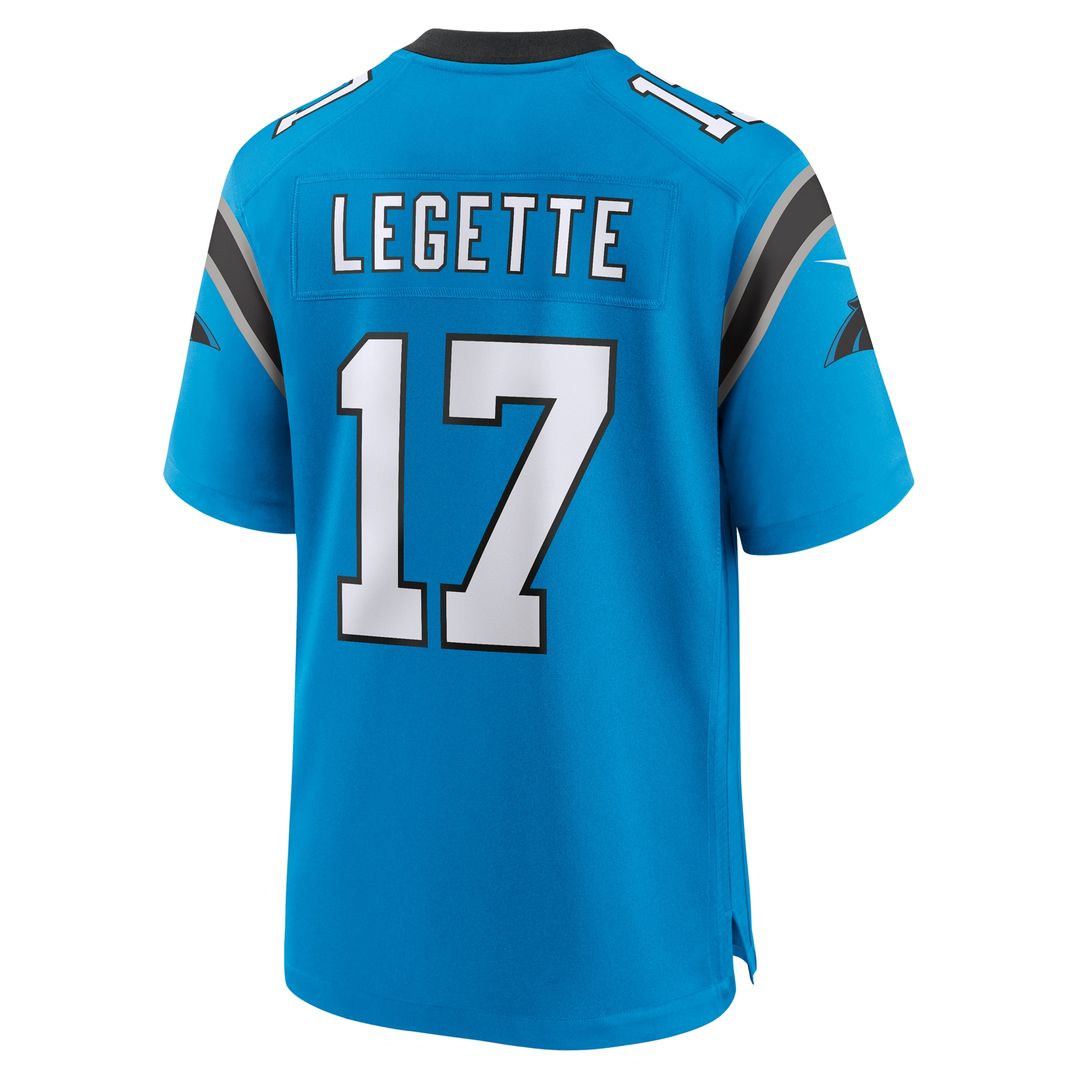 Xavier Legette Carolina Panthers Nike Alternate Game Jersey - Blue Official NFL Team Apparel Football Fan Gear