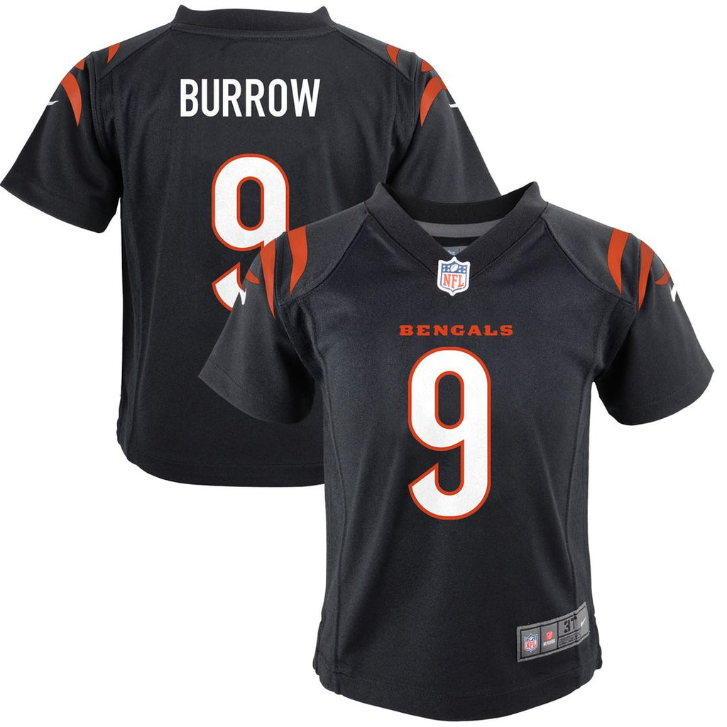 Joe Burrow Cincinnati Bengals Nike Toddler Game Jersey - Black Official NFL Team Apparel Football Fan Gear