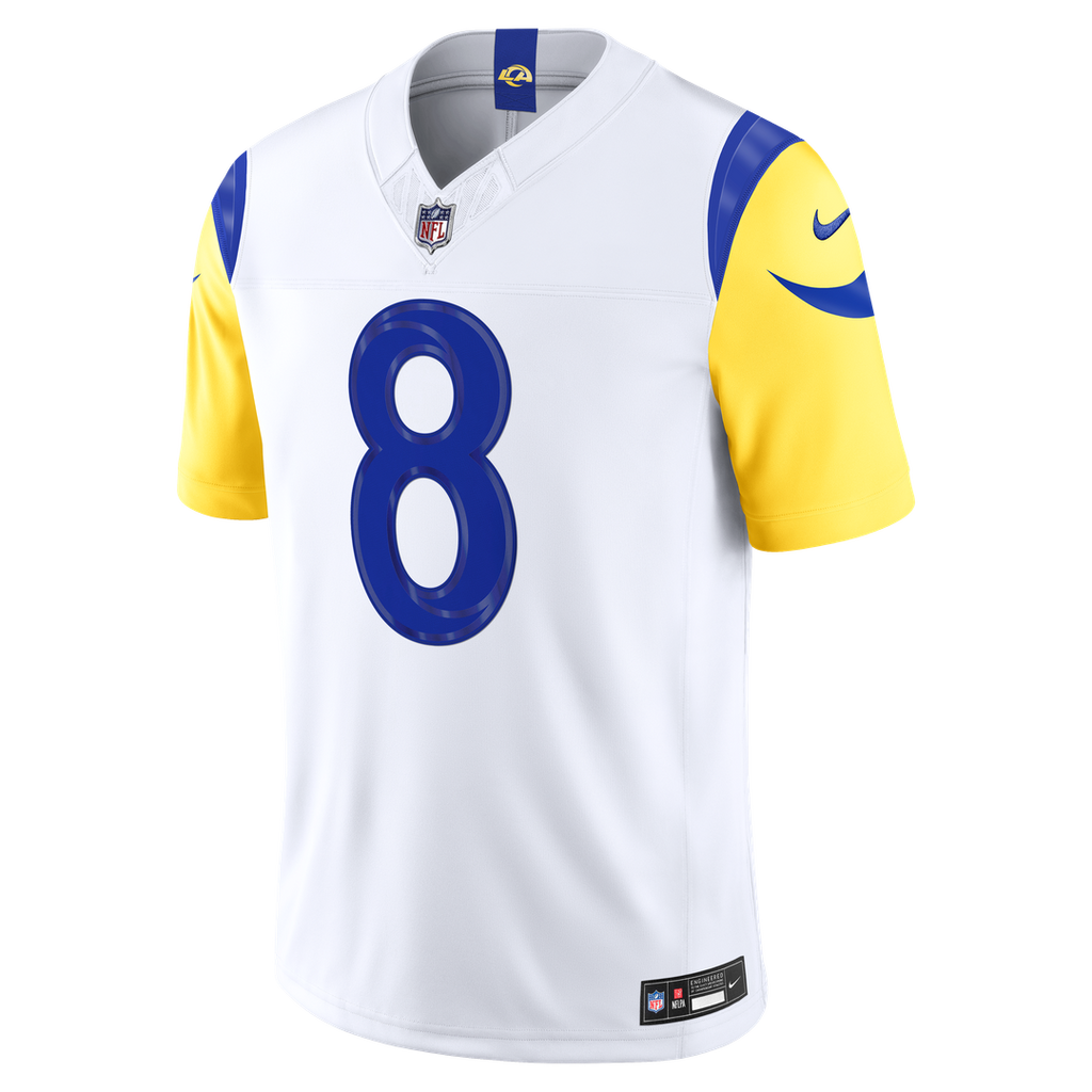 Jared Verse Los Angeles Rams Nike Vapor F.U.S.E. Stitched Limited Jersey - White Official NFL Team Apparel Football Fan Gear