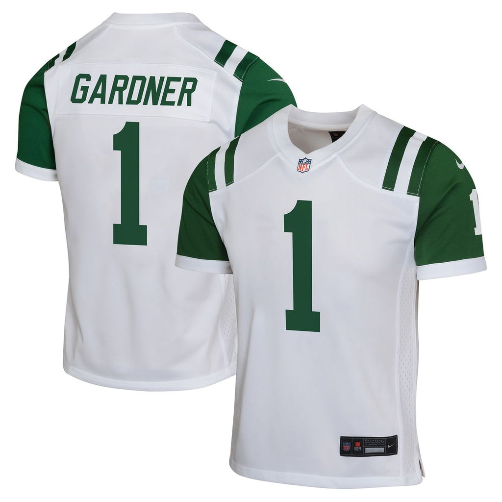 Ahmad Sauce Gardner New York Jets Nike Youth Game Jersey - White Official NFL Team Apparel Football Fan Gear