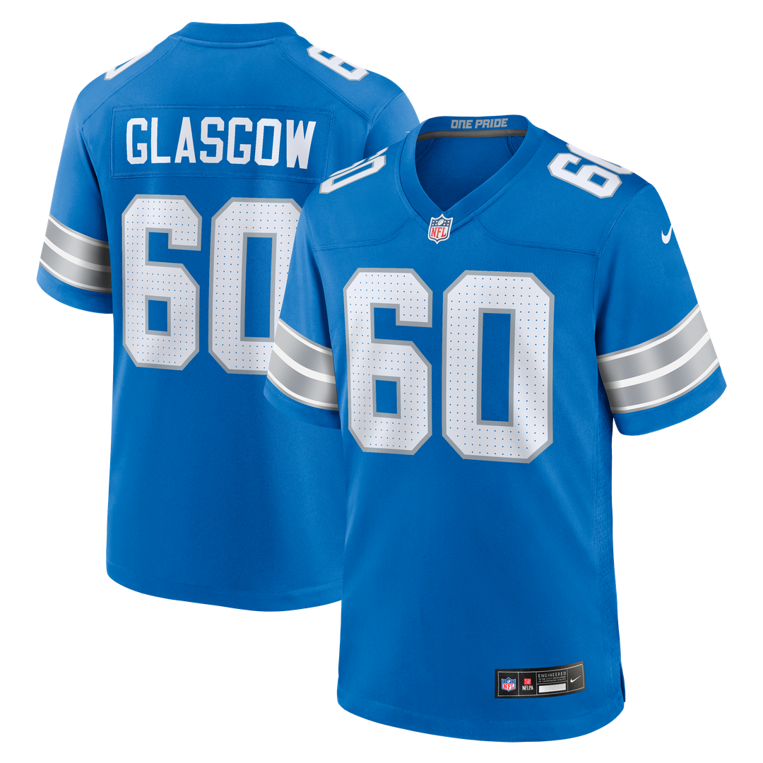 Graham Glasgow Detroit Lions Nike Team Game Jersey - Blue Official NFL Team Apparel Football Fan Gear