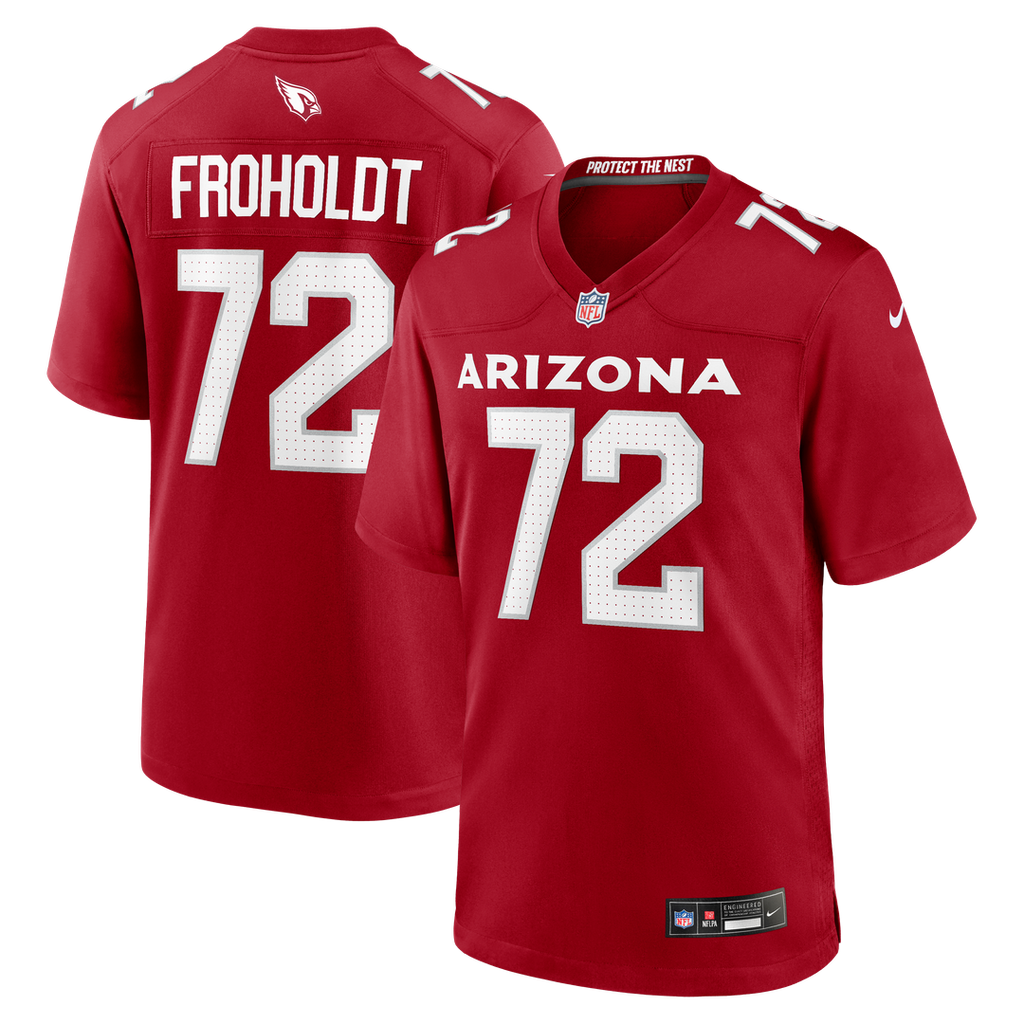 Hjalte Froholdt Arizona Cardinals Nike Team Game Jersey - Cardinal Official NFL Team Apparel Football Fan Gear
