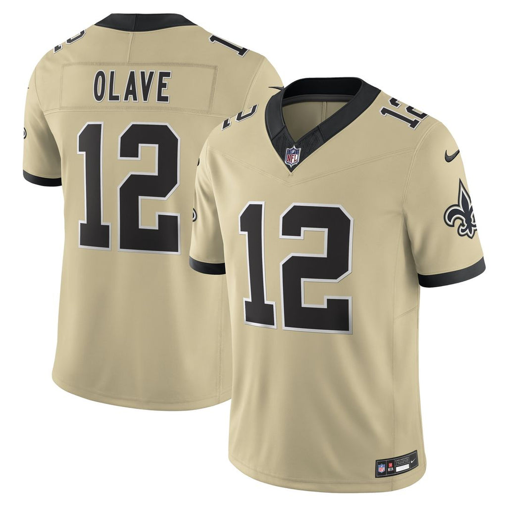 Chris Olave New Orleans Saints Nike Gameday Golds Alternate Vapor F.U.S.E. Limited Jersey - Gold Official NFL Team Apparel Football Fan Gear