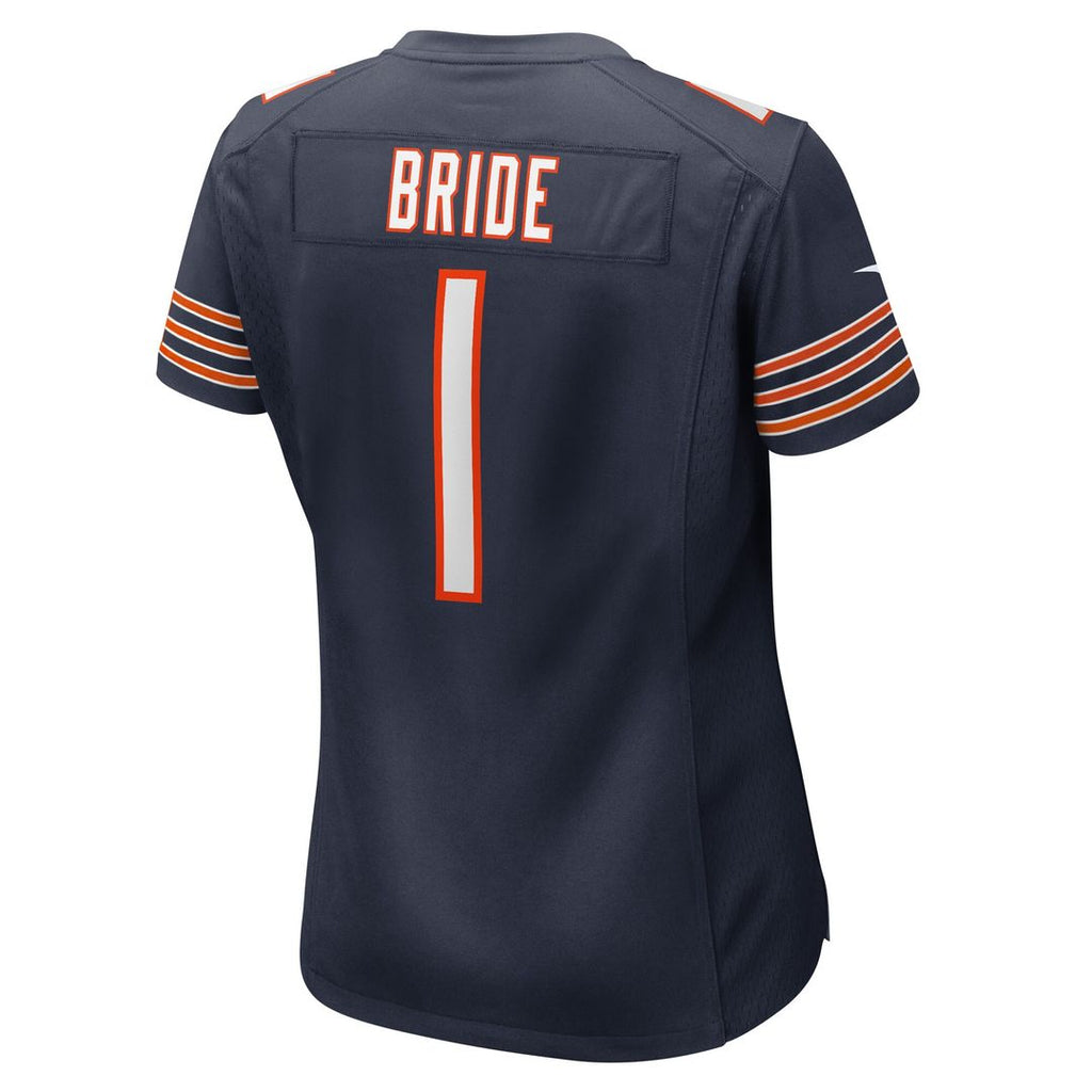 Number 1 Bride Chicago Bears Nike Women's Game Jersey - Navy Official NFL Team Apparel Football Fan Gear