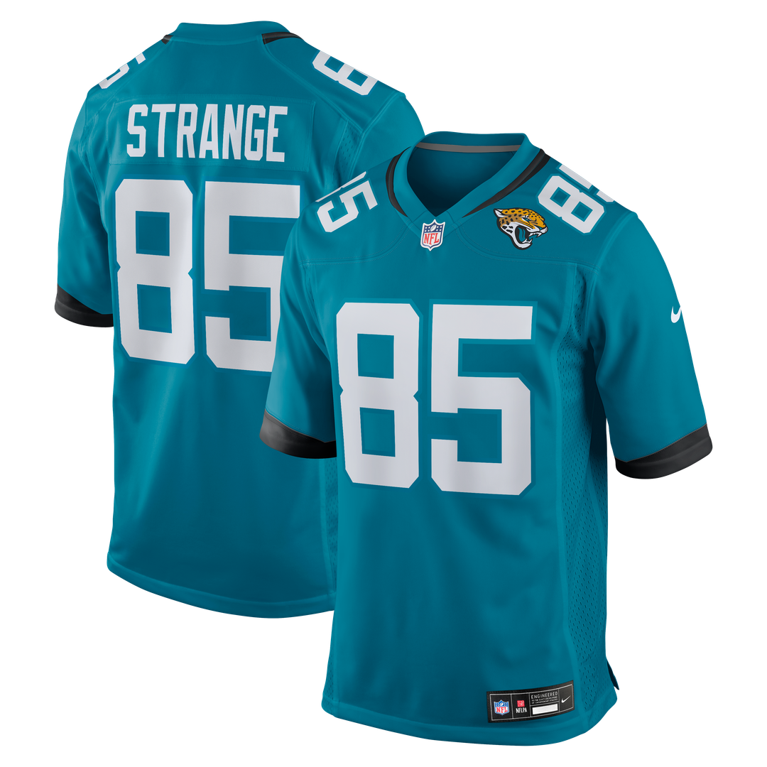 Brenton Strange Jacksonville Jaguars Nike Team Game Jersey - Teal Official NFL Team Apparel Football Fan Gear