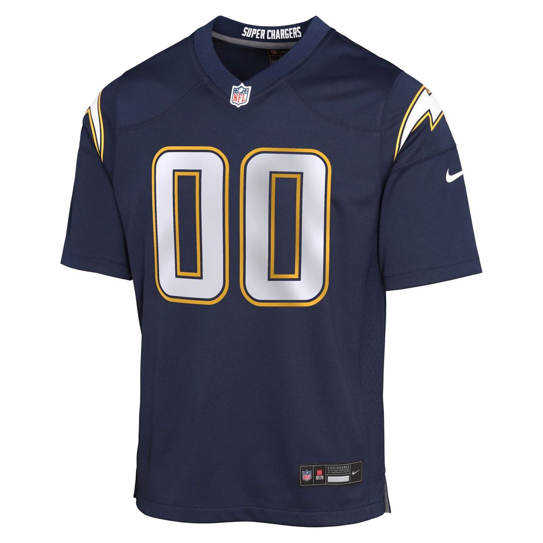 Los Angeles Chargers Nike Youth Alternate Super Chargers Game Custom Jersey - Navy Official NFL Team Apparel Football Fan Gear