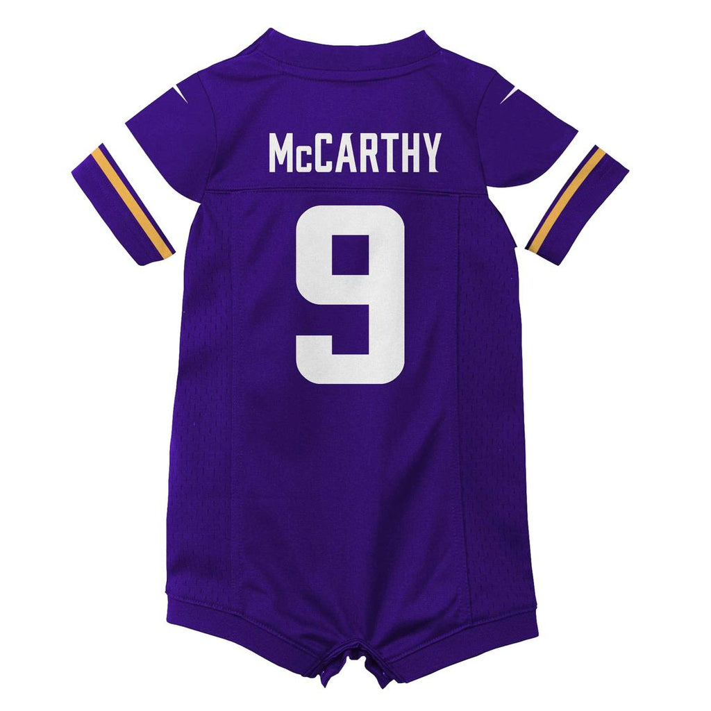 J.J. McCarthy Minnesota Vikings Nike Newborn & Infant Romper Game Jersey - Purple Official NFL Team Apparel Football Fan Gear
